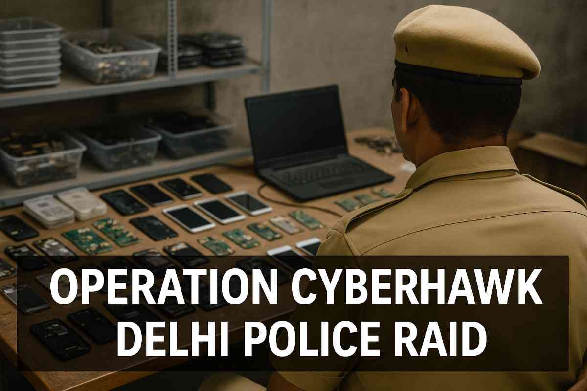 दिल्ली पुलिस का ऑपरेशन साइबरहॉक: करोल बाग में फर्जी मोबाइल फैक्ट्री का भंडाफोड़ | पूरी जानकारी
