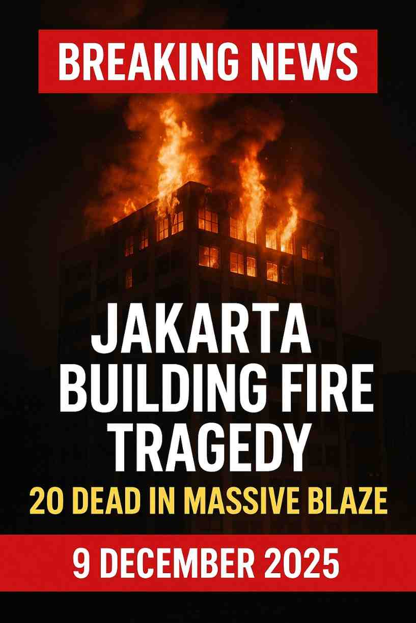 Jakarta Building Fire: 20 Dead in Massive Blaze at Terra Drone Office | Breaking News