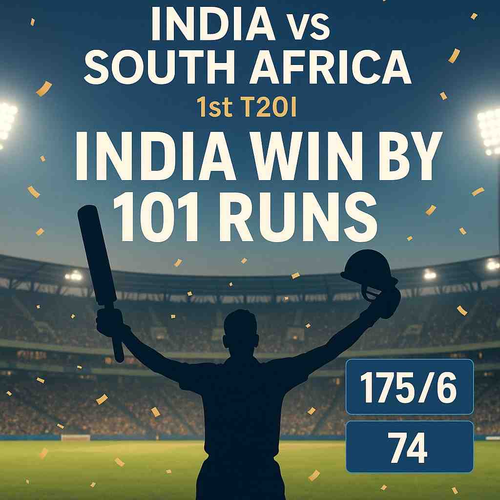 IND vs SA 1st T20I 2025: India Beat South Africa by 101 Runs | Hardik Pandya Heroics, Full Score &amp; Highlights
