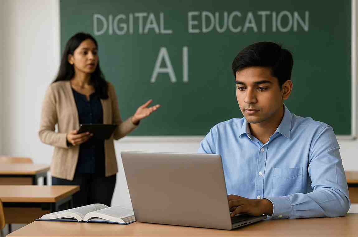 डिजिटल शिक्षा और AI का बढ़ता असर: भारतीय शिक्षा प्रणाली में बड़ा बदलाव.
