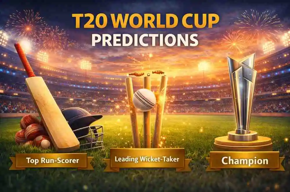 T20 World Cup Predictions 2026: Top Run-Scorer, Leading Wicket-Taker &amp; Champion Picks