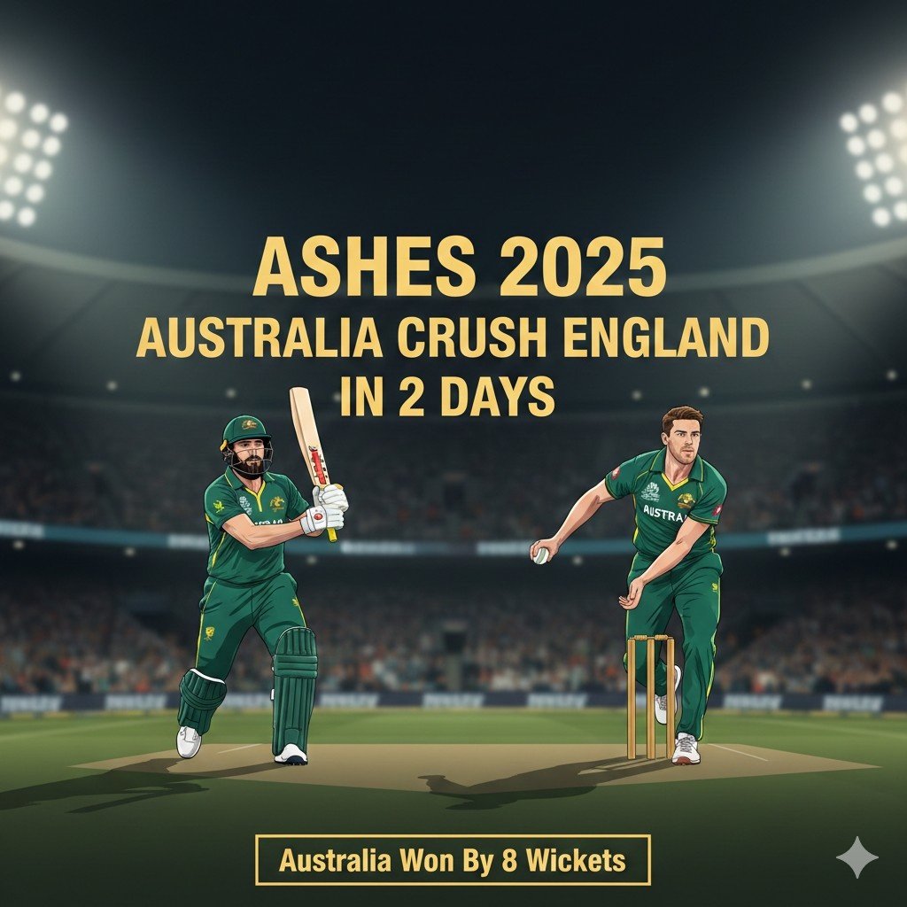 Ashes 2025: Australia Crush England in Just 2 Days at Perth