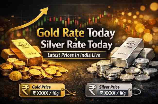 Gold Rate Today and Silver Rate Today in India Live