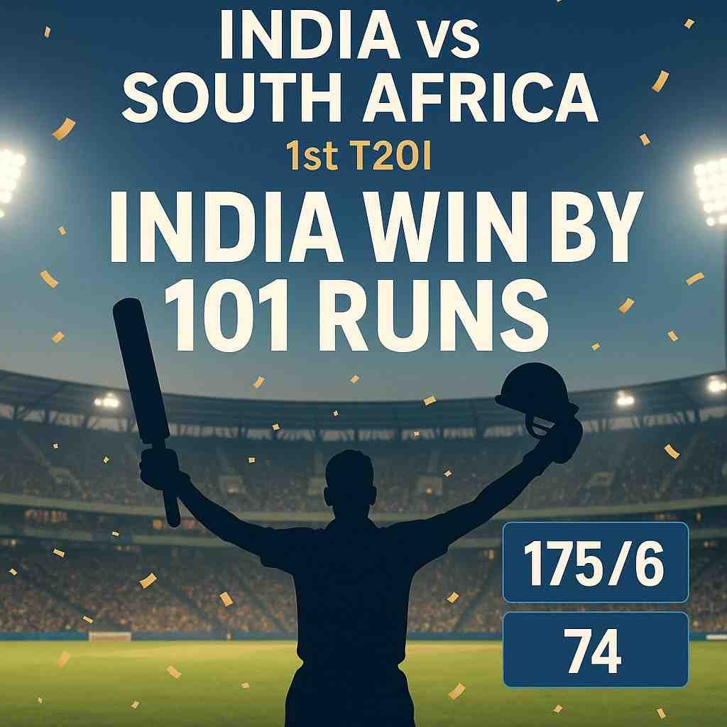 IND vs SA 1st T20I 2025: India Beat South Africa by 101 Runs | Hardik Pandya Heroics, Full Score &amp; Highlights