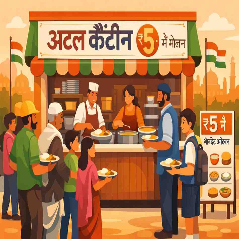 Meta Title: दिल्ली में शुरू हुई अटल कैंटीन सेवा, सिर्फ ₹5 में भरपेट भोजन