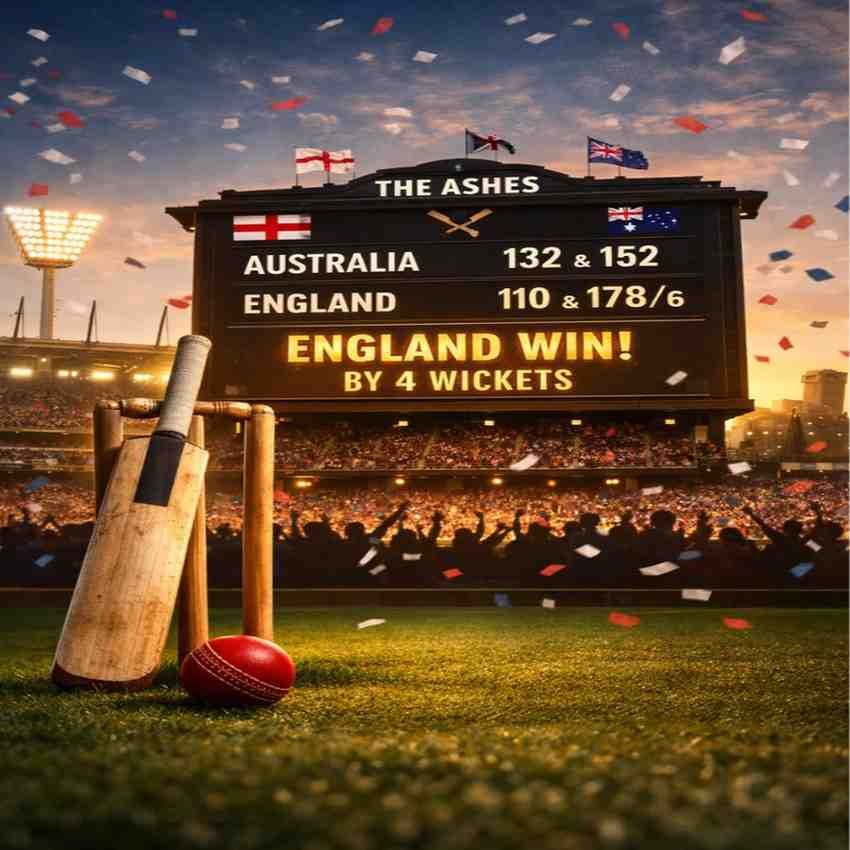 Ashes 2025: इंग्लैंड ने 14 साल बाद ऑस्ट्रेलिया में टेस्ट जीत दर्ज की